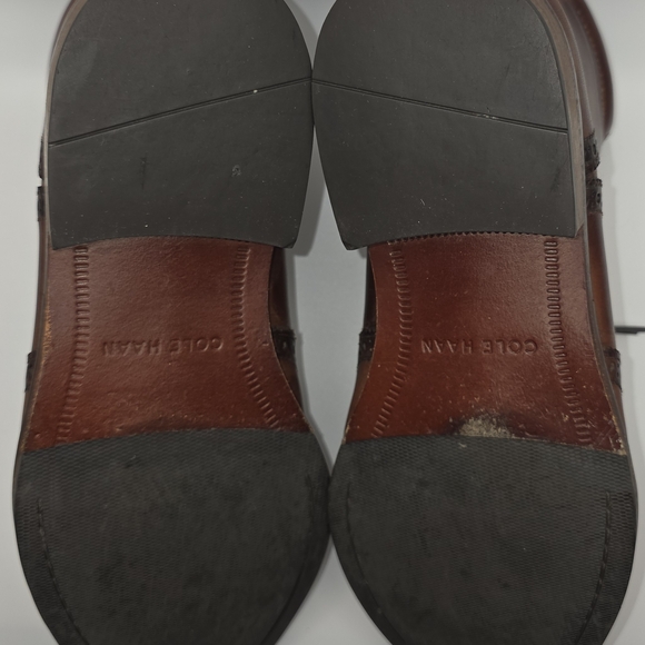 Cole Haan Men's Brown Leather Chukka Wingtip Boots 8 8.5 - Picture 6 of 7